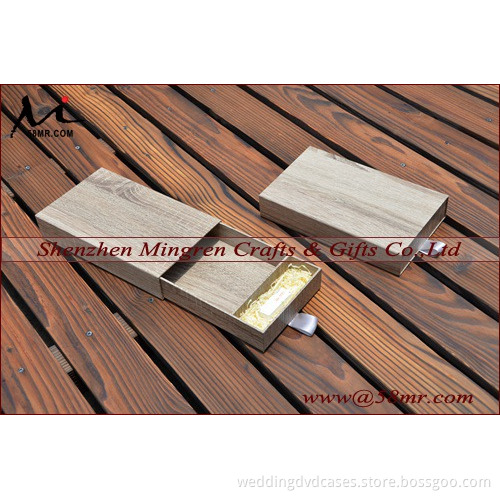 Customized Wooden Keepsake photo storage Boxes,compartments USB gift box,